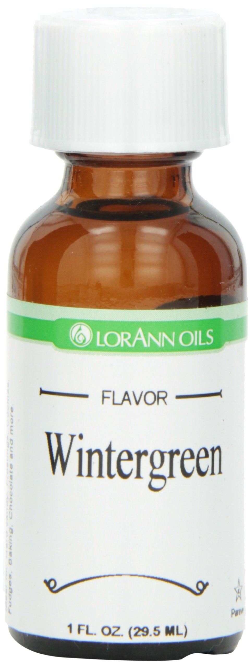 LorAnn Wintergreen Flavoring, 1 Fl Oz Bottle, Yellow