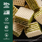 Loacker Quadratini Matcha Green Tea Wafer Cookies, 7.76 oz (Pack of 6) - Crispy Layers with Creamy Matcha Filling, No Artificial Flavors