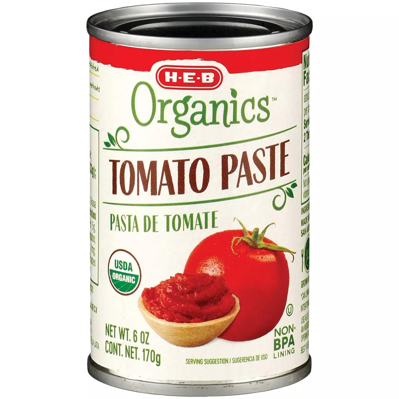 H-E-B Organics Tomato Paste 6 oz 4 Cans