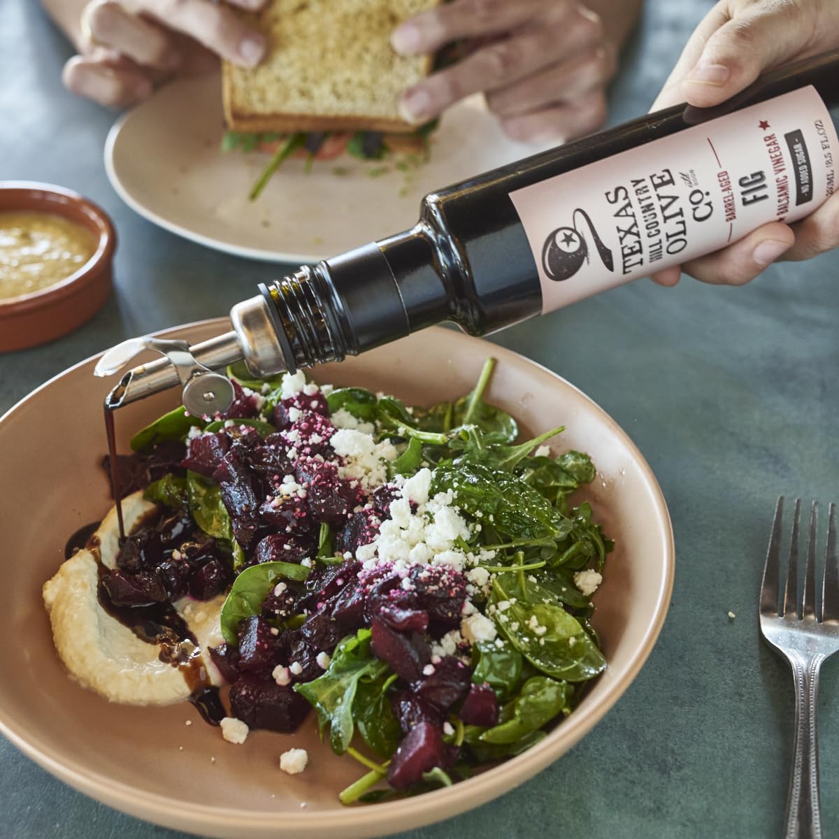 Texas Hill Country Olive Company Fig Balsamic Vinegar - Gourmet, No Artificial Flavors, 8.5 oz