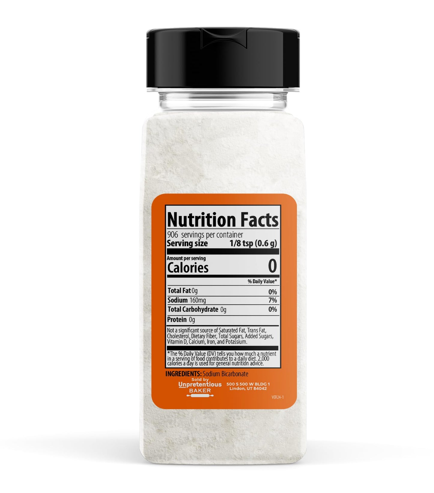 Unpretentious Baking Soda, 2 Cups, Natural Leavening Agent, Convenient Dual-Purpose Shaker Lid