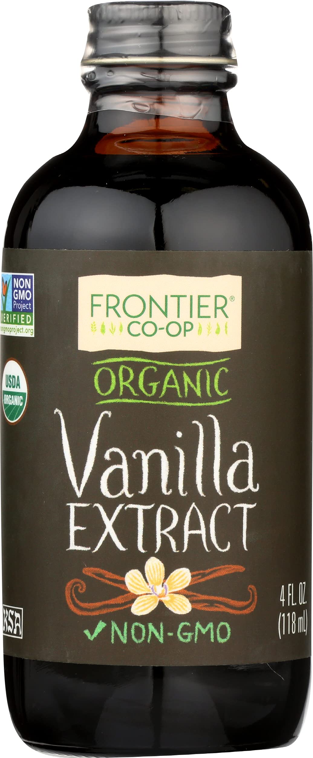 Frontier Co-op Organic Vanilla Extract 4 oz Liquid