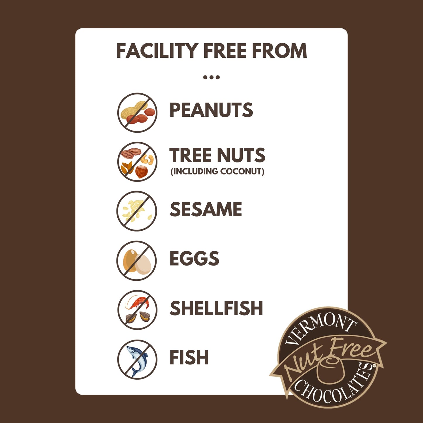 Vermont Nut Free Chocolates Solid Milk Chocolate Santa - Nut Free & Kosher, Holiday Chocolate Santa Gift, Perfect Stocking Stuff