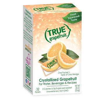 TRUE GRAPEFRUIT Water Enhancer (32 Packets)  Zero Calorie Unsweetened Water Flavoring  For Water, Bottled Water & Recipes  Water