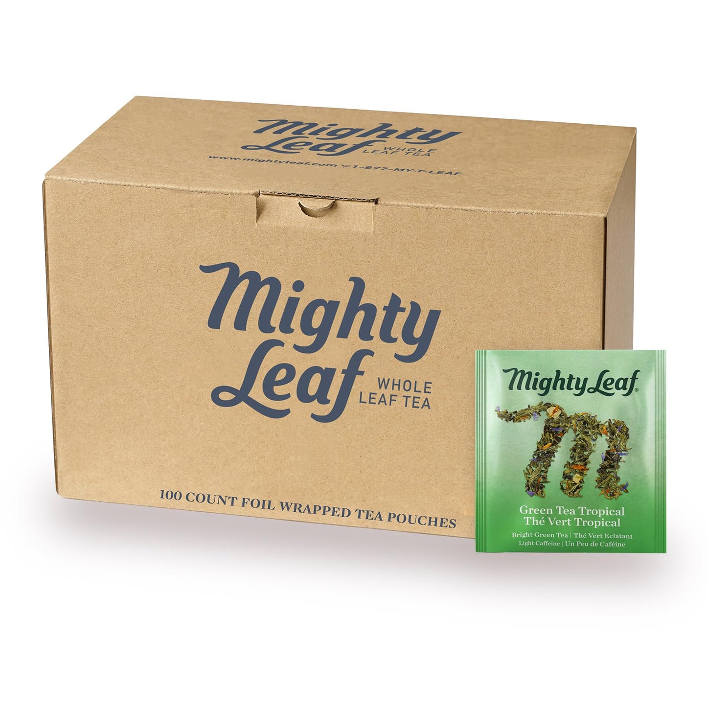Mighty Leaf Green Tea Tropical 100Ct.
