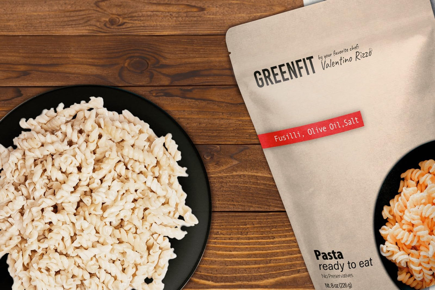 Greenfit Fusilli Pasta | Ready to Eat | Microwavable | 8 Ounce (Pack of 6) | Natural Ingredients