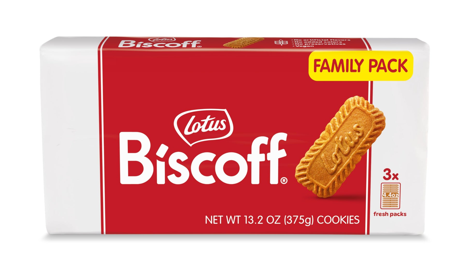 Lotus Biscoff Cookies- Caramelized Biscuit Cookies - 13.23 Ounce - Non Gmo Project Verified + Vegan