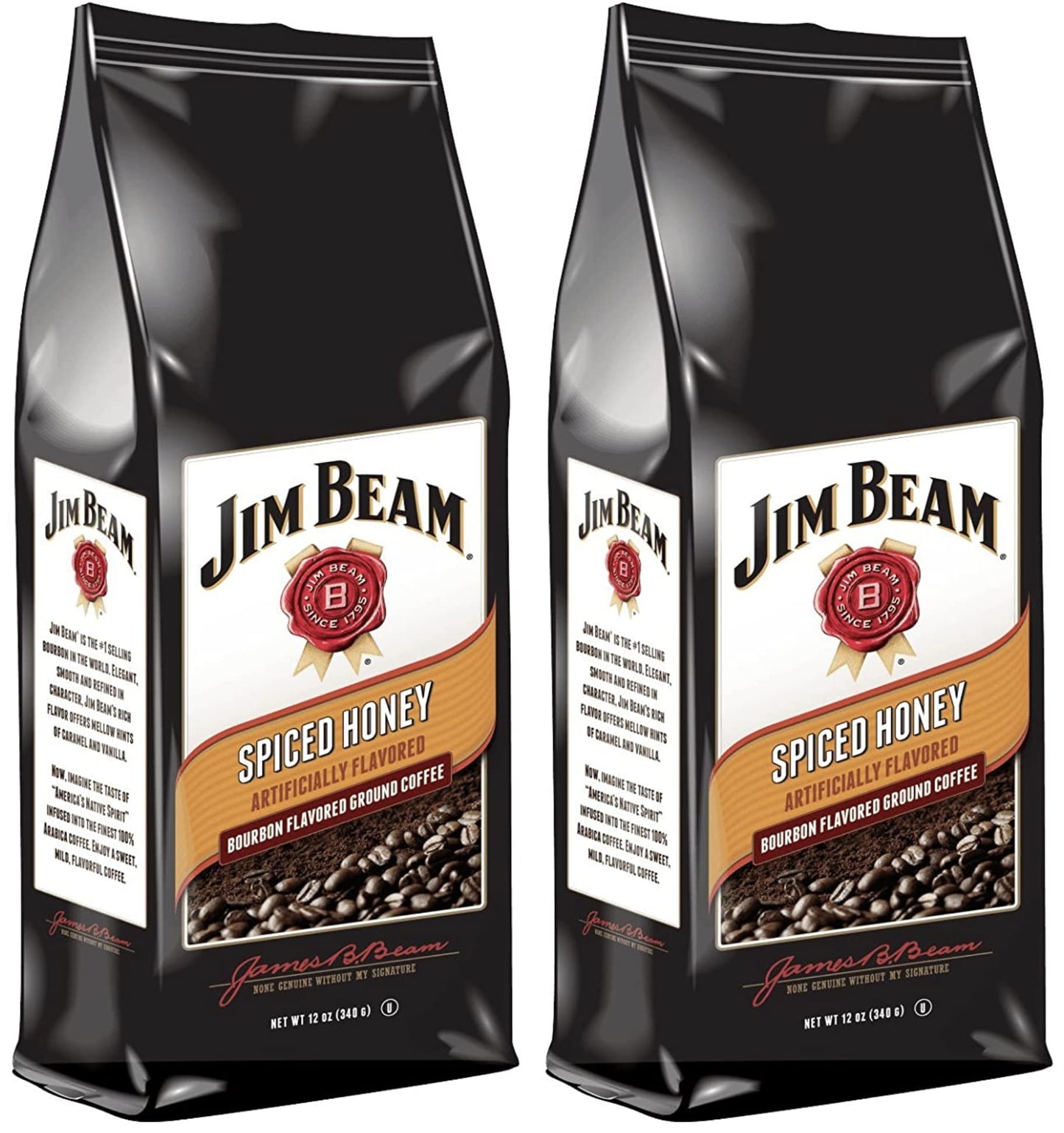 Jim Beam Spiced Honey Medium Roast Ground Coffee, 12 Oz