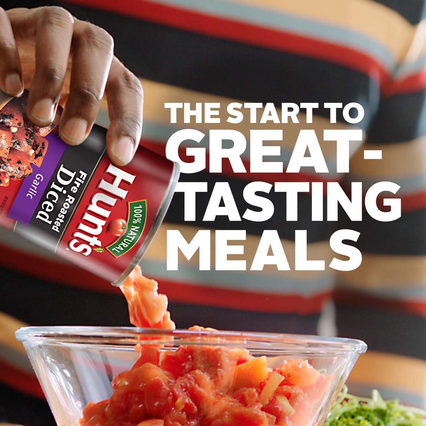 Hunts Fire Roasted Diced Tomatoes with Garlic, 14.5 Oz