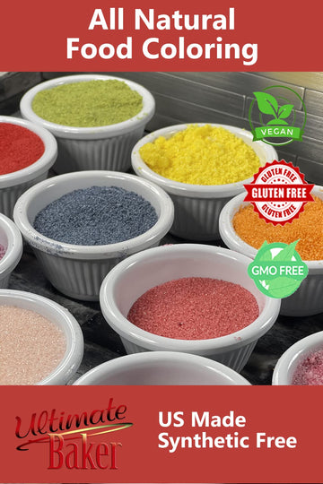 Ultimate Baker All Natural Purple Food Color Powder - Gmo-Free Edible Cake Decorating Color, All-Natural Fruit & Veg-Based Gel P
