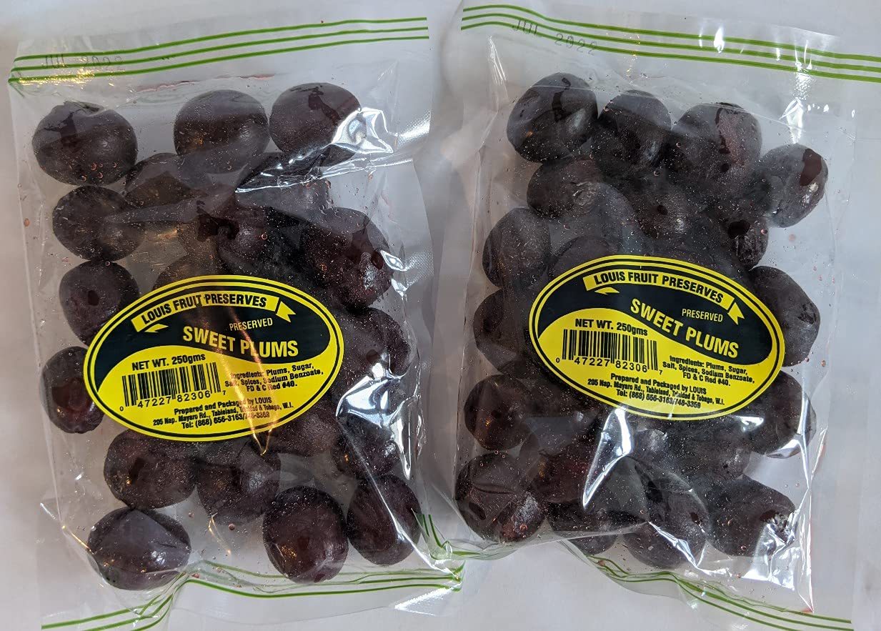 Louis - Sweet Plums 250 g (Pack of 2) Trinidad & Tobago Snack