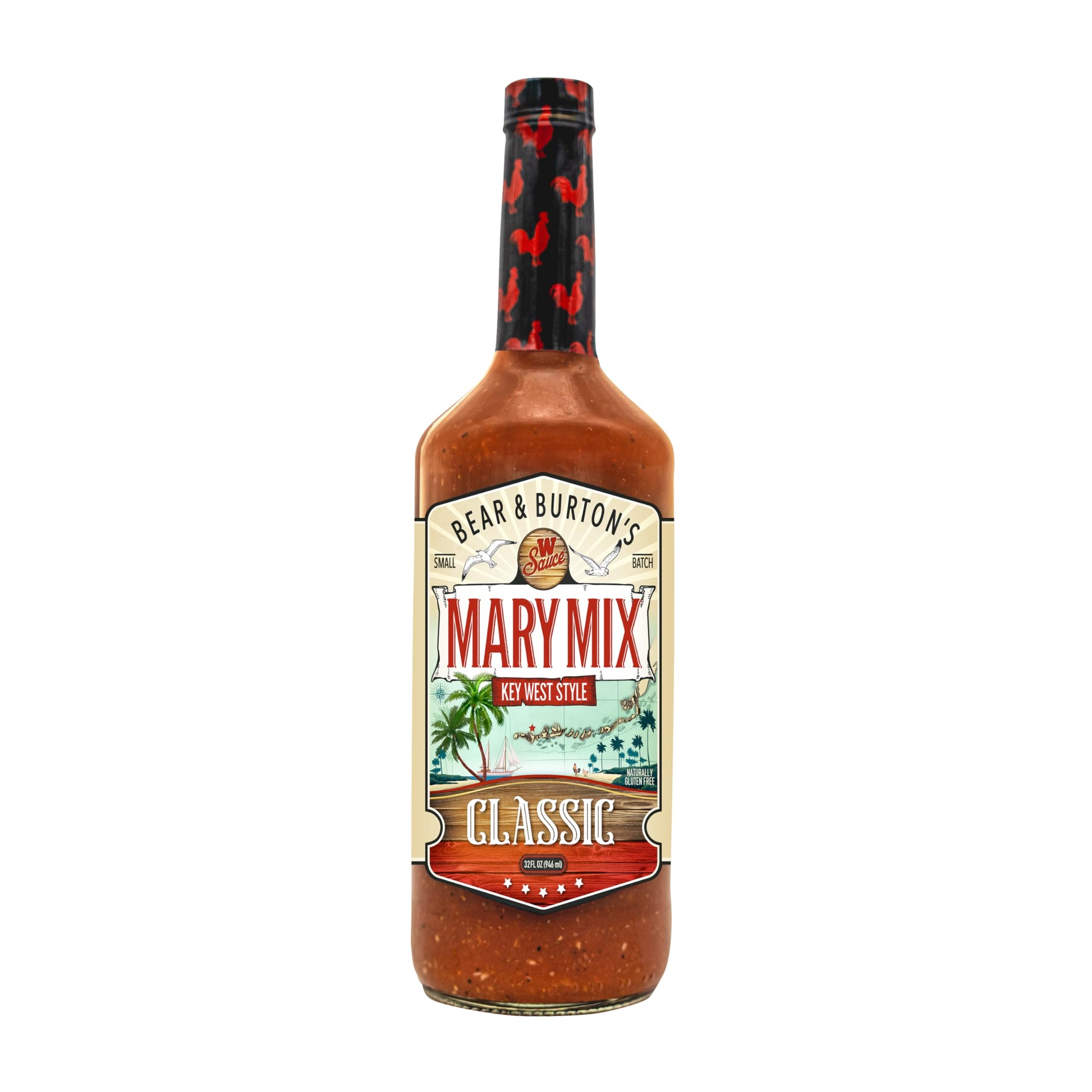 Old Florida Sauce Co. Bloody Mary Mix | 32 Fl Oz | Premade Key West Style Cocktail