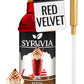 Syruvia Red Velvet Coffee Syrup - 25.4 fl oz Premium Coffee Flavoring Syrup - Kosher Coffee Syrups, Gluten Free, No Coloring, Pe