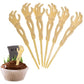 4Es Novelty Halloween Skeleton Zombie Hand Cupcake Toppers, 72 Pcs, Plastic, 5 Beige, Model 10702