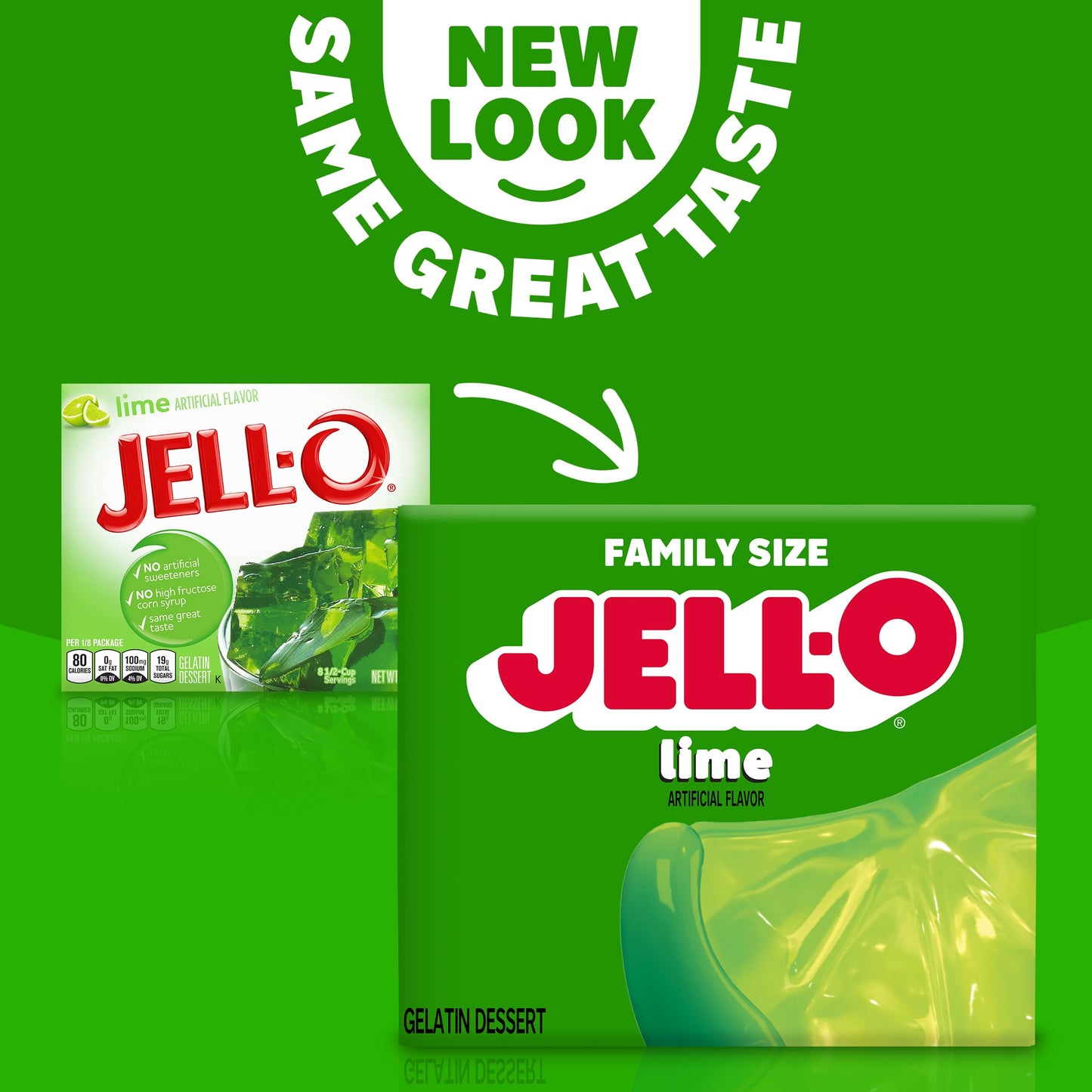 Jell-O Lime Gelatin Dessert Mix (6 Oz Box)