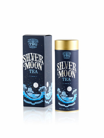 TWG Tea Silver Moon Tea Gift Set, Green Tea with Grand Berry & Vanilla, 100g, Model TCTWG6018