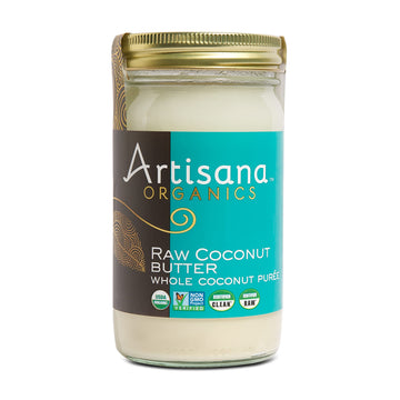 Artisana Organics Raw Coconut Butter, 14 Oz | No Sugar Added, Paleo, Keto Snack, Vegan And Non Gmo
