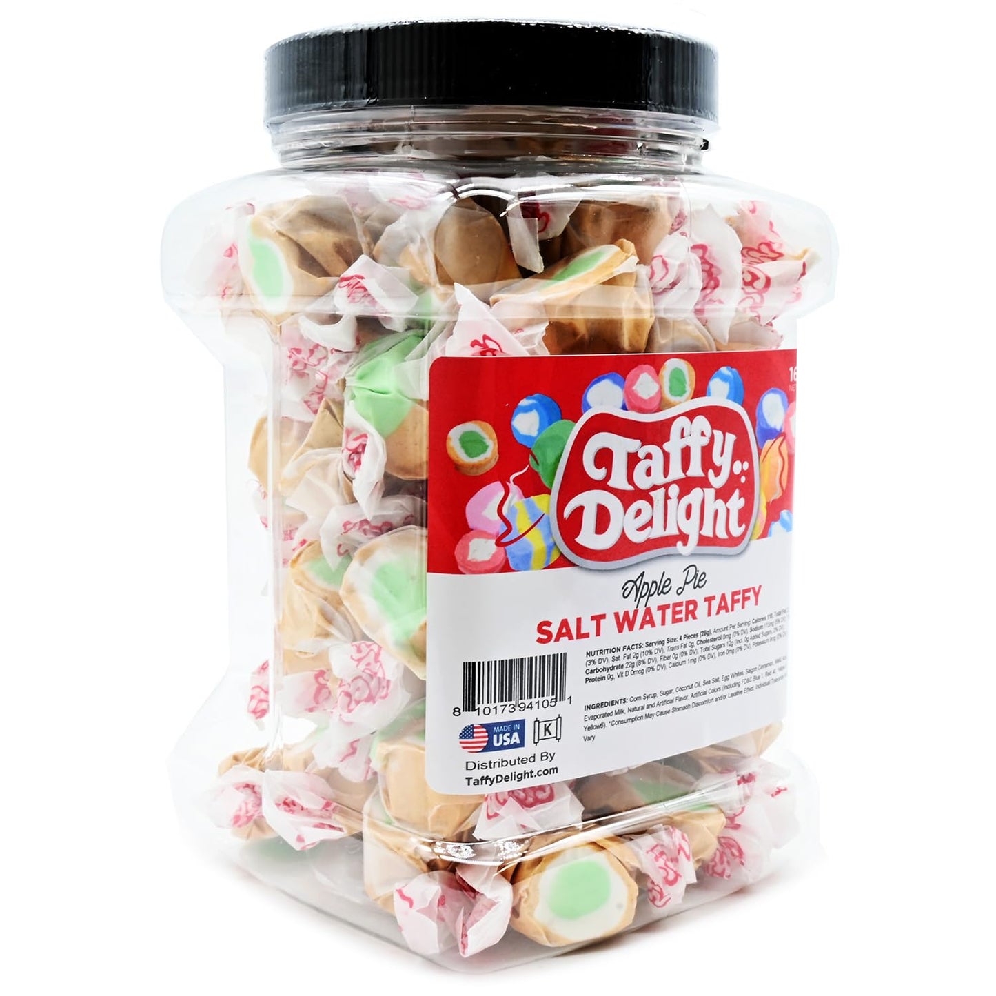 Taffy Delight Salt Water Taffy (16Oz, Apple Pie)