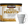 MORALZA Kirkland Signature Super Extra-Large Peanuts, 2.5 lbs.Item 222490. Bundle Sillicone Collapsible Cup 200 mL - 2 items.