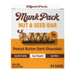 Munk Pack Nut & Seed Snack Bars - 5g Protein, 1g Sugar, Keto, Gluten Free, 24 Count, Peanut Butter Dark Chocolate