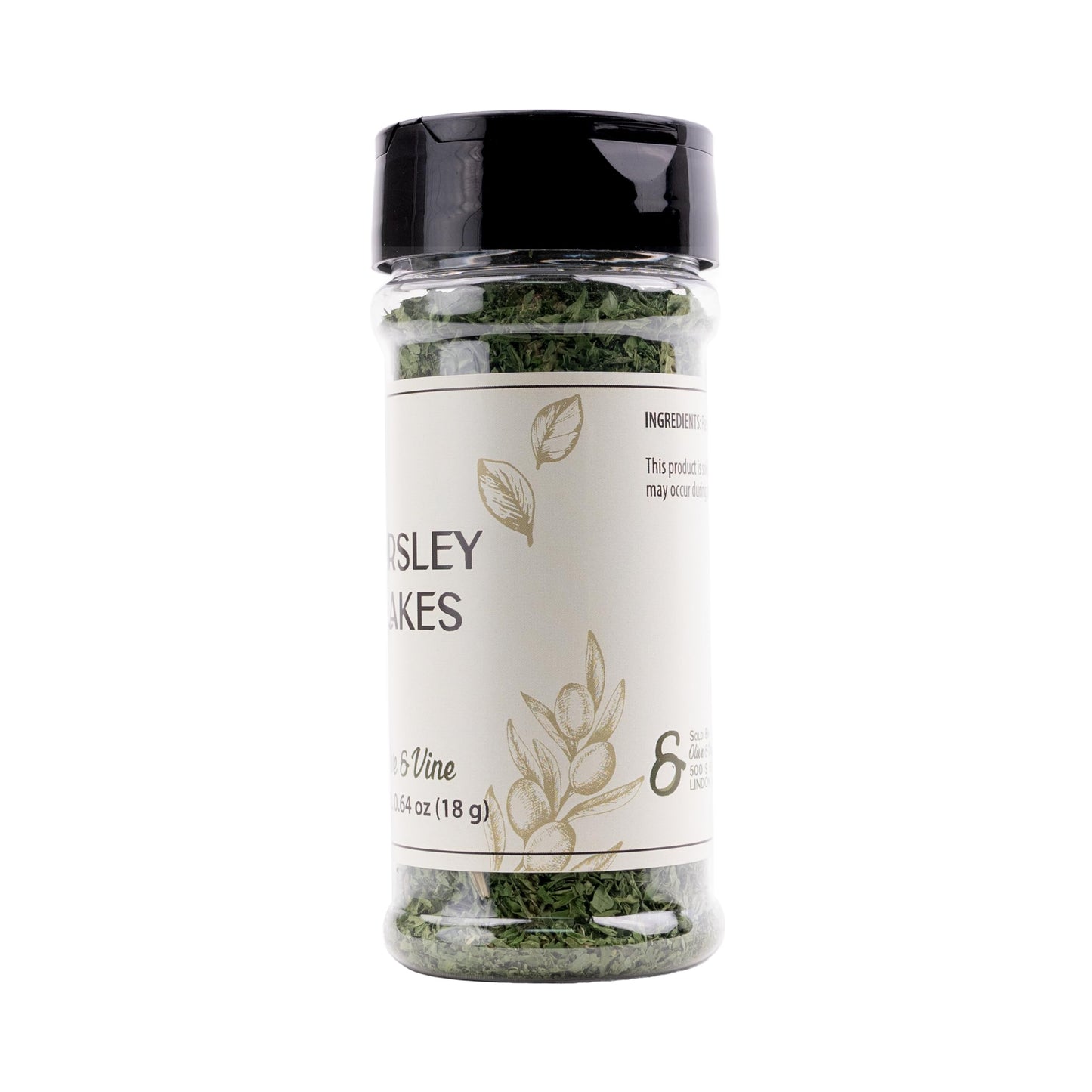 Olive & Vine Parsley Flakes, Fresh Herbal Flavor, Seasoning For Soups, Salads, Pasta, Rich Tradition, Authentic Taste, For Global Recipes (0.64 Ounce)