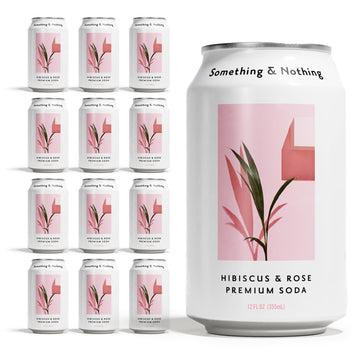 Something & Nothing Flavoured Sparkling Water - Lightly Carbonated, Full Flavoured With Added Grape & Lemon Juice | Vegan & Low