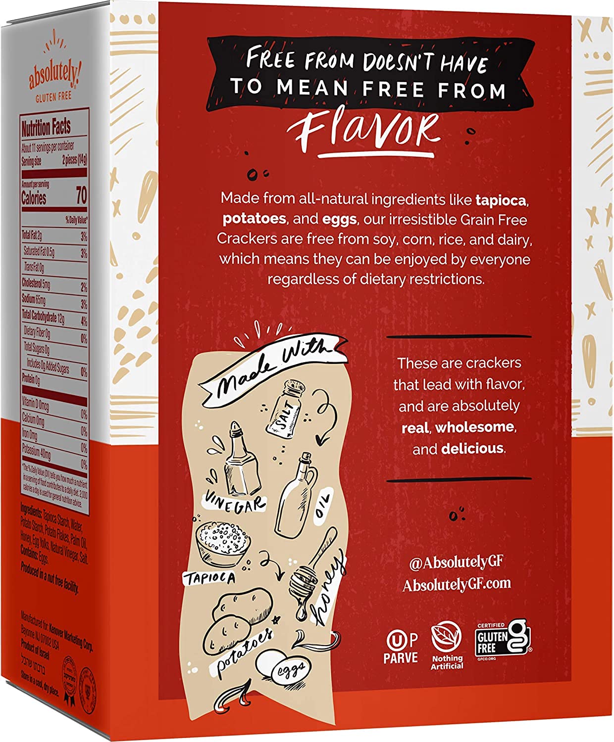 Absolutely Gluten Free Original Flatbread, 5.29-Ounce (12 Pack)