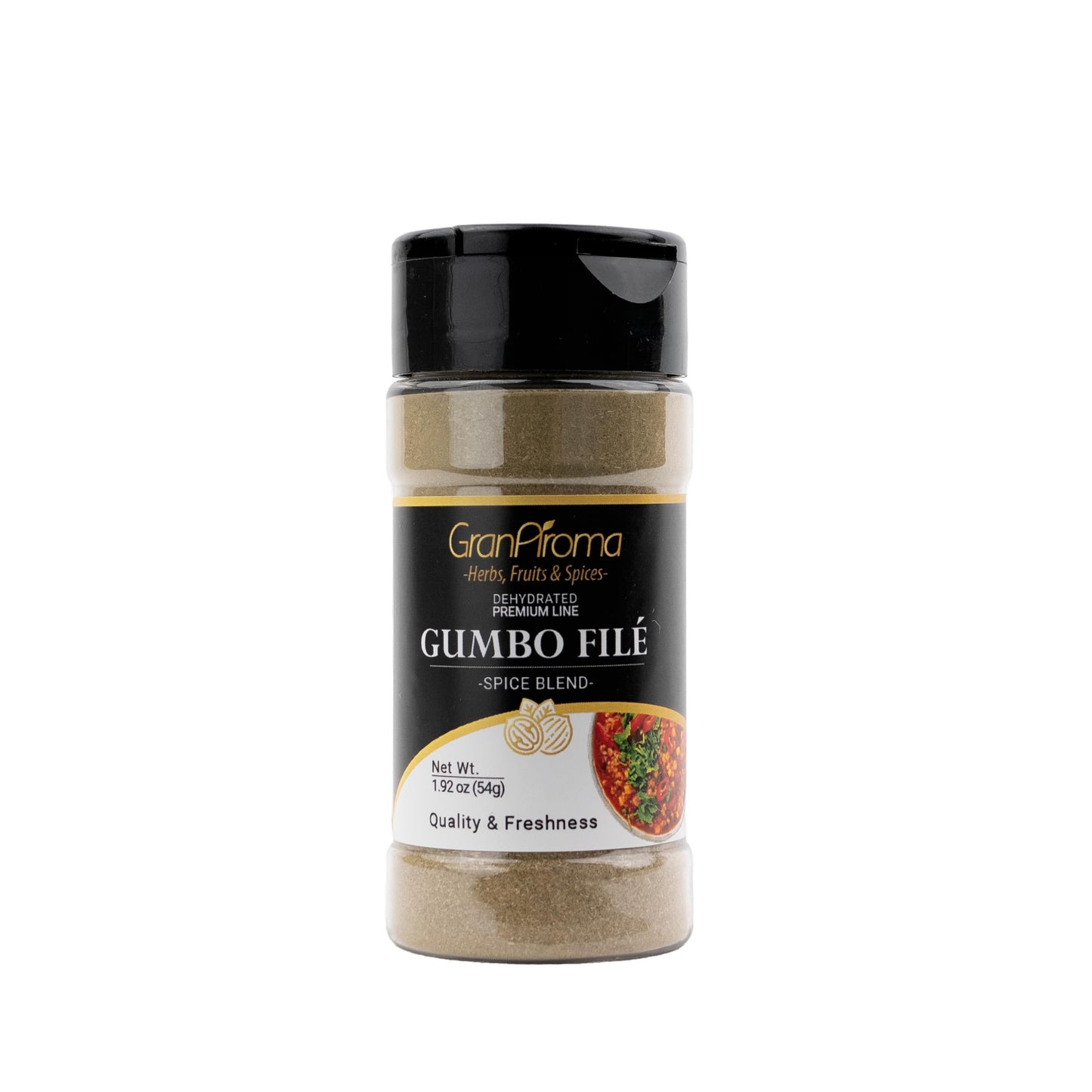 GranAroma Gumbo Filé Spice Blend, Sassafras & Herbs, 1.92 Ounce