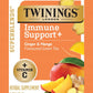 Twinings Superblends Immune Support+ Herbal Tea With Vitamin C, Ginger & Mango Flavoured Green Tea, 16 Tea Bags (Pack Of 1), Enj