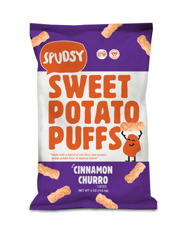 Spudsy Sweet Potato Cinnamon Puffs, 4 oz