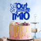 Blue Glitter Out Single Digits I'M 10 Cake Topper, Double Digits 10, For Boys Girls 10Th Birthday Decorations, Happy 10Th Bithda