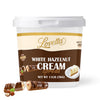 Lovetta White Hazelnut Chocolate Cream Bulk 11Lb (5Kg) Tub - Smooth Gourmet Hazelnut & White Chocolate Dessert Spread  Rich Cream Filling For Pastries  Cakes  Crepes & Bakeries - Ready To Use