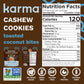 Toasted Coconut Cashew Cookie Bites By Karma Nuts, Naturally Sweetened, Gluten-Free, Soft & Chewy Bite-Sized Cookies, Limited In