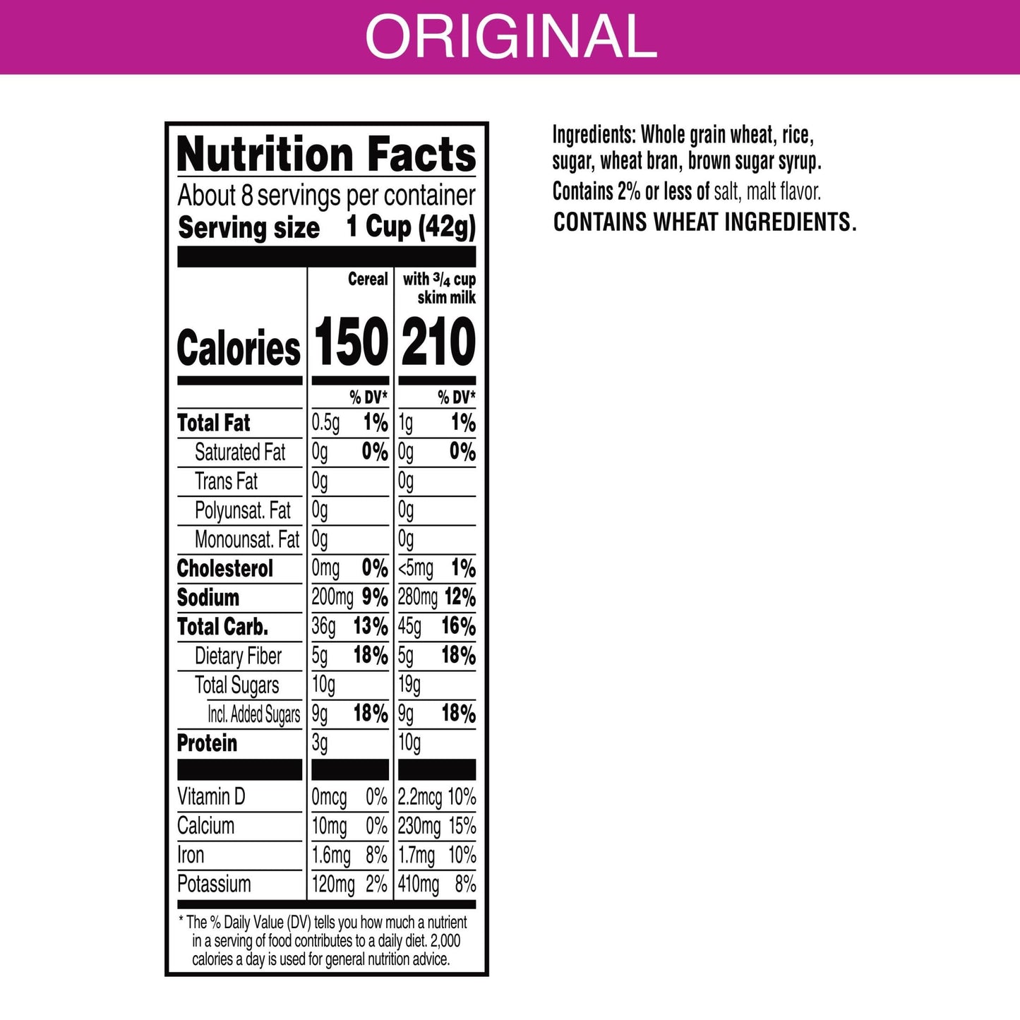 Kellogg'S Frosted Bran Breakfast Cereal, Fiber Cereal, Family Breakfast, Original, 12.7Oz Box (1 Box)
