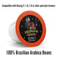 Bones Coffee Company Flavored Coffee Bones Cups Highland Grog Butterscotch Caramel | 12Ct Single-Serve Coffee Pods Compatible With Keurig 1.0 & 2.0 Keurig Coffee Maker