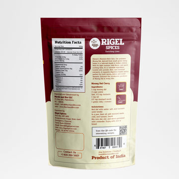 Rigel Spices Moong Dal 2 Lbs - Protein-Rich Organic Yellow Mung Beans - Quick-Cooking Nutrient-Packed Elegance - Split Mung Bean