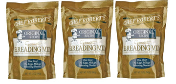 Chef Roberts Gourmet Breading Mix 3-Pack - Original Flavor, Perfect for Frying and Baking