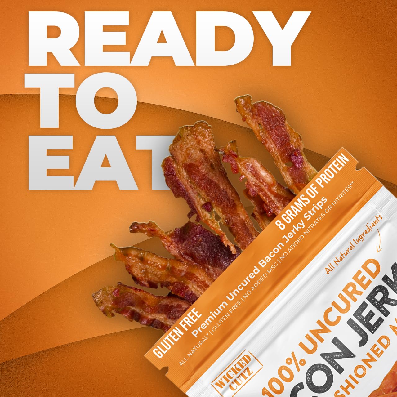 Bacon Jerky Variety Pack & Jerky Gift Basket for Men | Tender  Flavorful  Easy to Chew Craft Jerky w/up to 24g Protein Per Bag  Carnivore Diet  High Protein  Healthy Snack for mature-themeds (5 Bags)