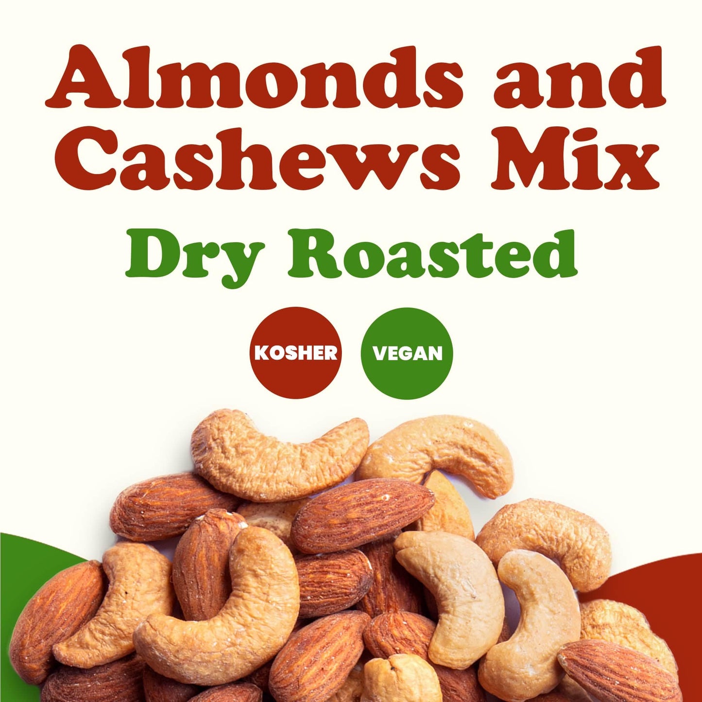 Food To Live - Dry Roasted Almonds And Cashews Mix, 2 Pounds - Unsalted Oven Roasted Nuts, Protein Rich Trail Mix, Healthy Vegan