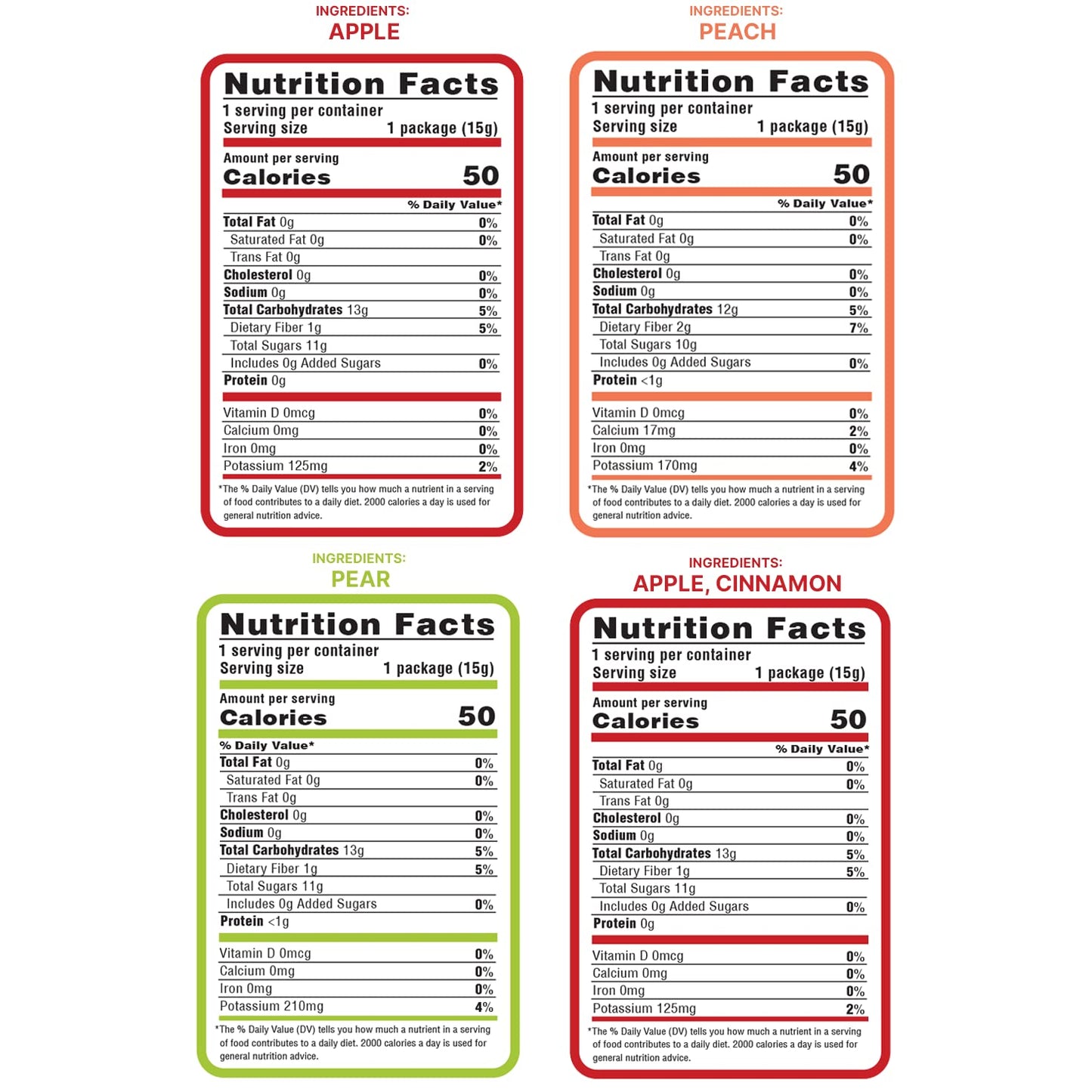 Nature'S Turn Freeze-Dried Fruit Snacks, Orchard Variety Pack Of 16 (0.53 Oz Each)