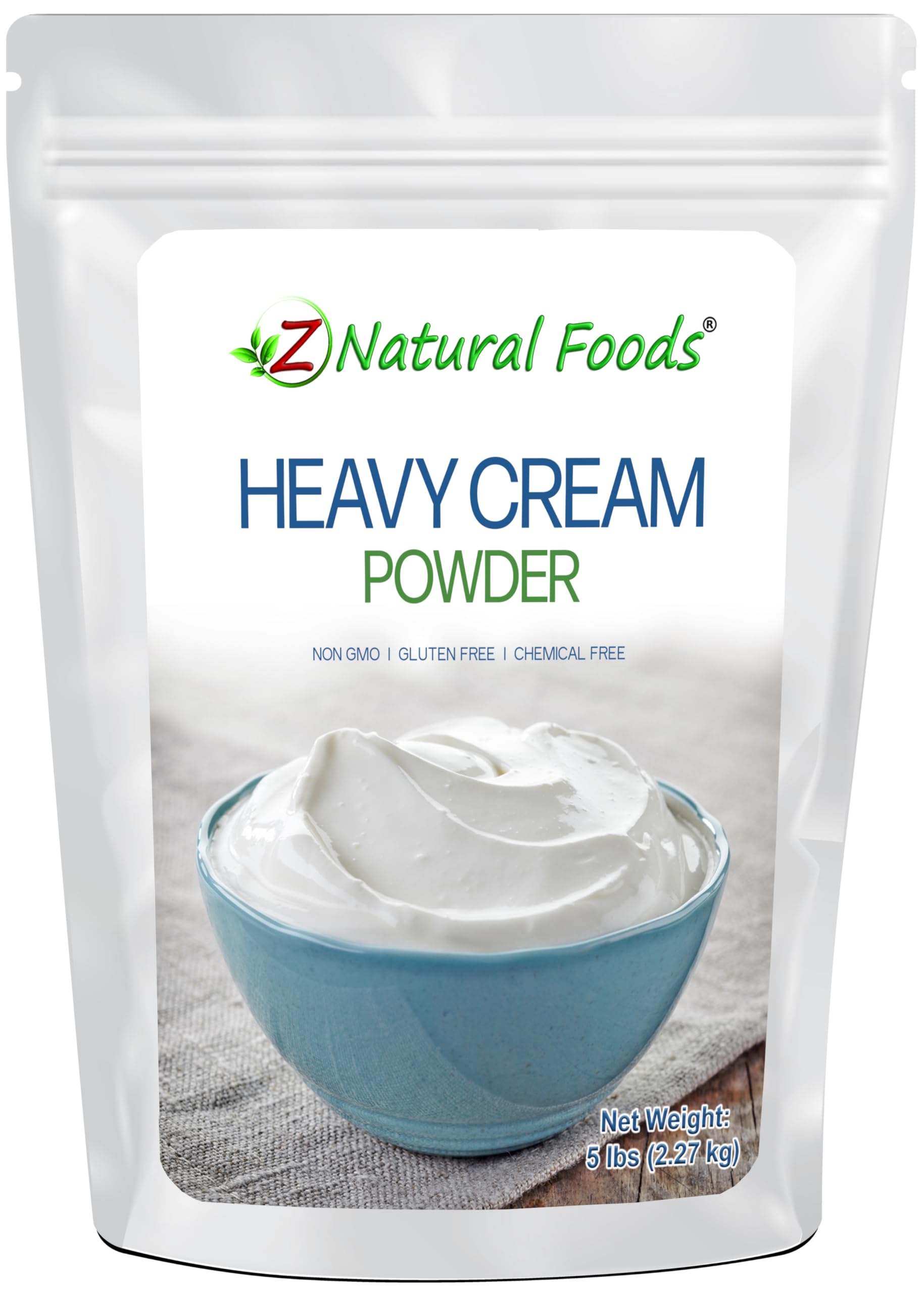 Z Natural Foods Heavy Cream Powder - Keto-Friendly, Gluten-Free, 5 lbs
