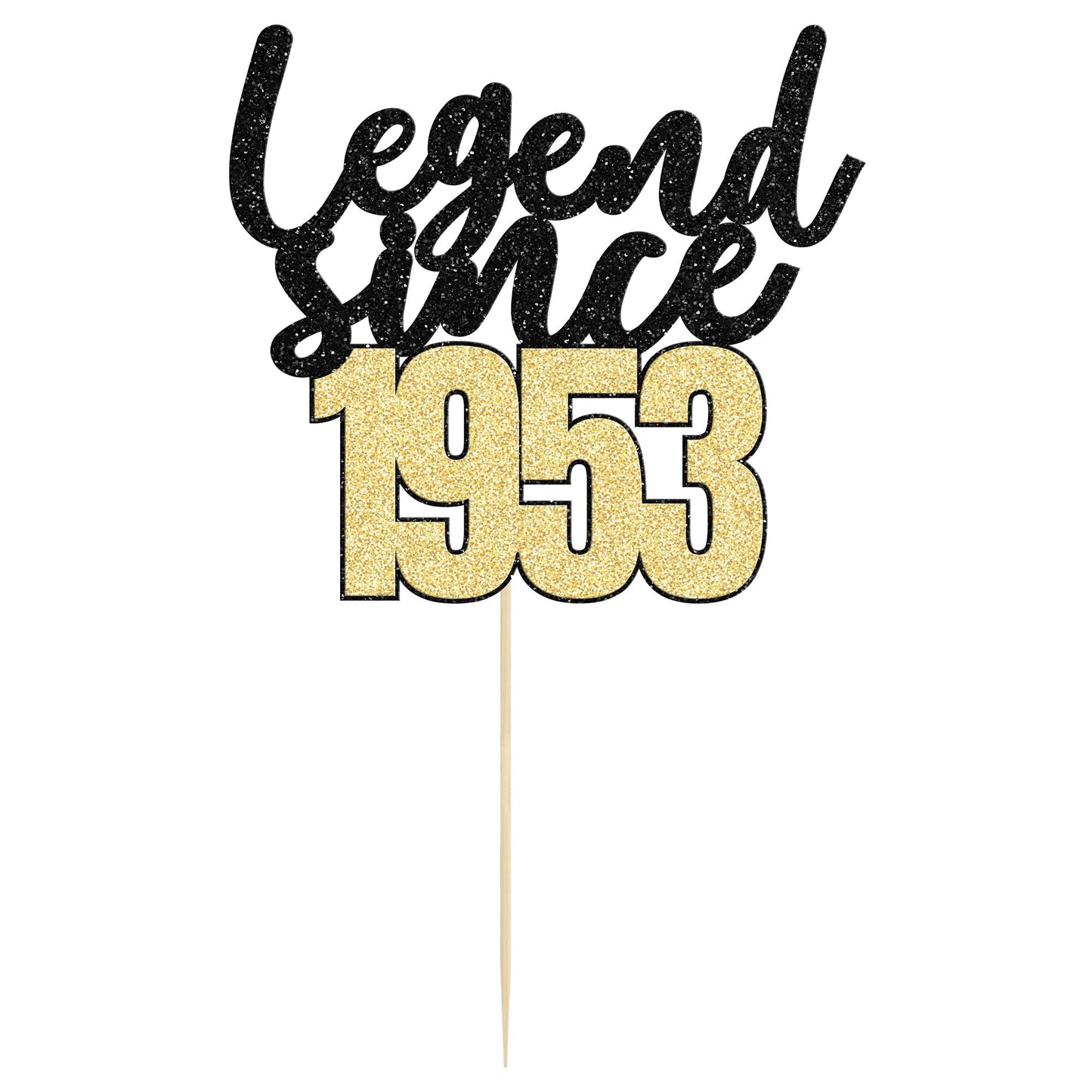 Gyufise 1Pcs Legend Since 1953 Cake Topper 70Th Birthday Cake Decoration Hello 70 Funny 70 And Fabulous Decoration 70Th Wedding
