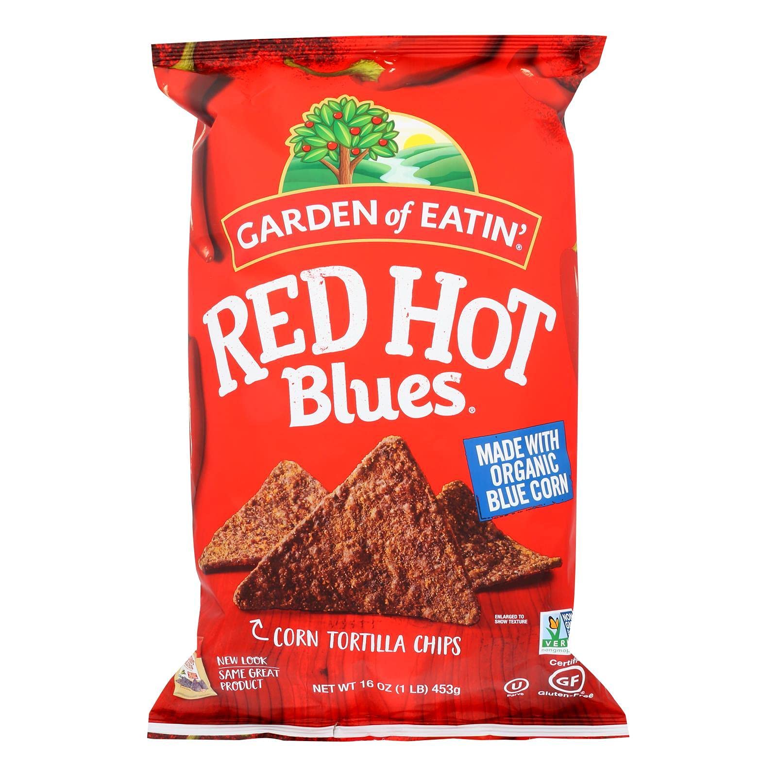 Garden of Eatin Red Hot Blues - Red Hot - Case of 12 - 16 oz.