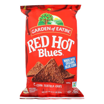 Garden of Eatin Red Hot Blues - Red Hot - Case of 12 - 16 oz.