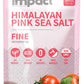 Impact Himalayan Pink Sea Salt, Non-GMO, Gluten-Free, 1lb Pouch, Rich in Trace Minerals