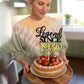 Rssta i Cake Topper - 95th Birthday Decoration, Black Gold, Model XM398-1930