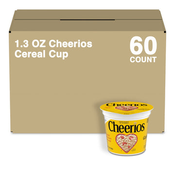Cheerios Cup Cereal, 1.3 Oz (Pack of 60)