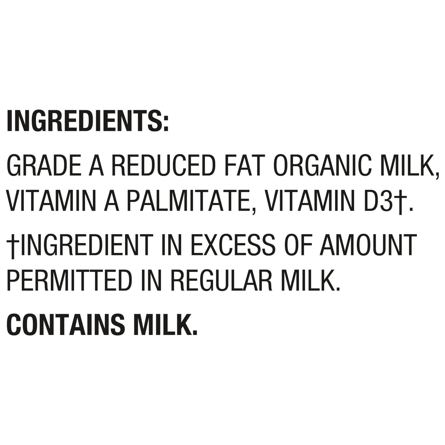 Horizon Organic High Vitamin D 2 Percent Milk, Creamy High Vitamin D Reduced Fat Milk, 64 fl oz Half Gallon Carton