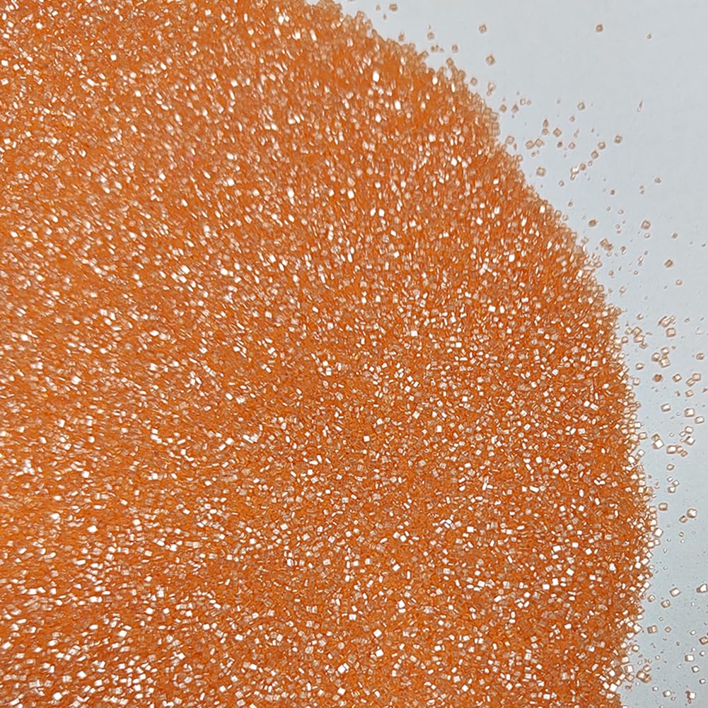 Ephvodi Sanding Sugar, Edible Orange Sugar Sprinkles, Sugar Crystals Mix For For Cake Decorating, Baking, Cookie, Cupcake, Ice C