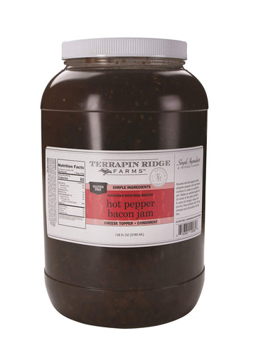 Terrapin Ridge Farms Hot Pepper Bacon Jam - One Gallon (128 Fl Oz) Jug